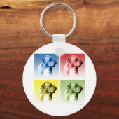 ドグドゥボルドーアポップ・アートのート キーホルダー (正面)