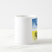 ドグドゥボルドーアポップ・アートのート コーヒーマグカップ (中央)