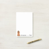 ドグドゥボルドーパパ ポストイット (デスク上)