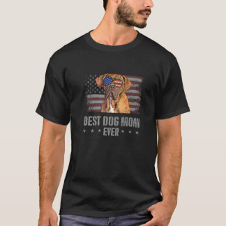 ドグドゥボルドー最高のドグモママエバーレトロUSAアメ Tシャツ