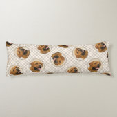 ドグドゥボルドー絵を描のオリジナルペットドッグアート ボディピロー (裏面)