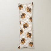 ドグドゥボルドー絵を描のオリジナルペットドッグアート ボディピロー (裏面 (縦))