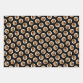 ドグドゥボルドー絵を描のオリジナルペットドッグアート ラッピングペーパーシート (正面3)