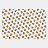 ドグドゥボルドー絵を描のオリジナルペットドッグアート ラッピングペーパーシート (正面2)