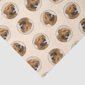 ドグドゥボルドー絵を描のオリジナルペットドッグアート 薄葉紙 (詳細)