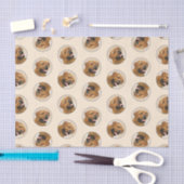 ドグドゥボルドー絵を描のオリジナルペットドッグアート 薄葉紙 (クラフト)