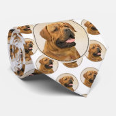 ドグドゥボルドー絵画ズ – かわいいオリジナルドッグアート ネクタイ (ロール)