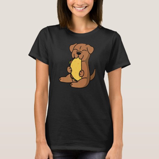 ドグドゥボルドー食べのタコドッグ Tシャツ (正面)