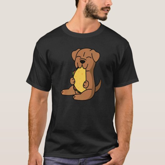 ドグドゥボルドー食べのタコドッグ Tシャツ (正面)