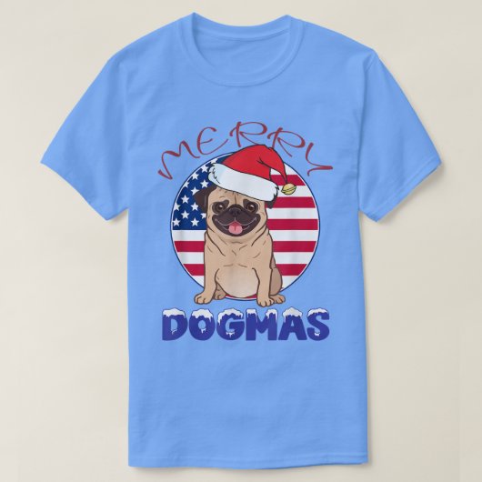 ドグマスメリークリスマスプグデザイン Tシャツ (デザイン正面)