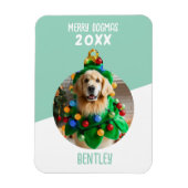 ドグメリーマスカスタムドッグフォトクリスマスキープサケ マグネット (縦)