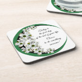 ドグ感動的ウッド・プラスチック・コースター(セット6) コースター (左側)