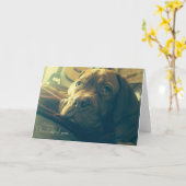 ドグ考え・ド・ボルドー カード (黄色い花)