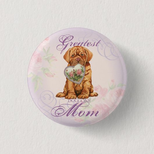 ドグ・ハート・マム 缶バッジ (正面)