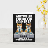 ドゲおもしろいミームD.o.例:政府省 カード (黄色い花)