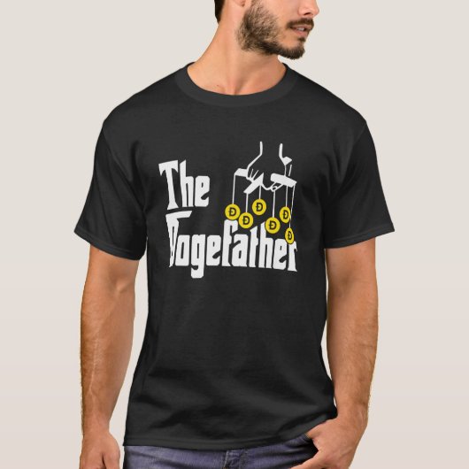 ドゲファーザー暗号が月のドジェコーインにドージュ Tシャツ (正面)