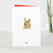 ドゲ ドグライト ドッゴ ドッグ クリスマス ミーム カード 赤 (裏面)