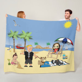 ドゴネビーチイ フリースブランケット