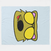 ドゴネ犬 フリースブランケット (正面(横))