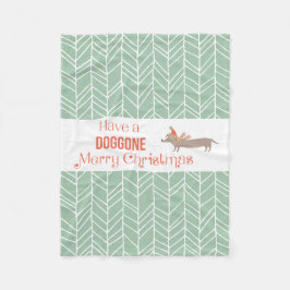 ドゴン・メリー・クリスマス フリースブランケット