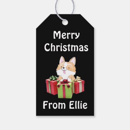 ドゴーンメリークリスマスギフトタグ ギフトタグ (正面)