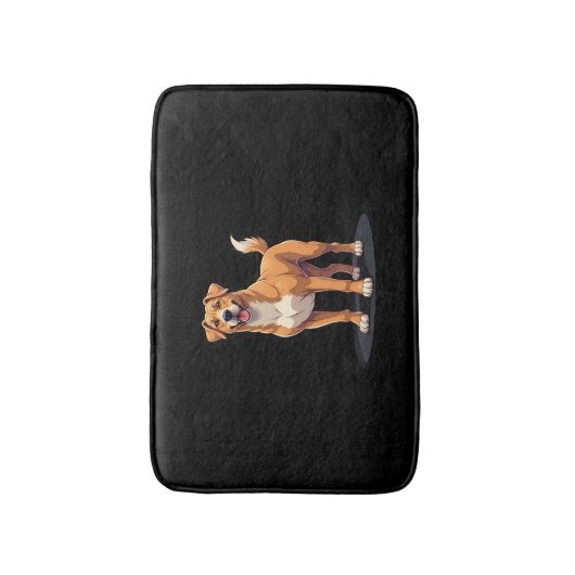 ドゴ最高のカナリオ長袖Tシャツとの生活 バスマット (正面縦)