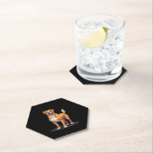 ドゴ最高のカナリオ長袖Tシャツとの生活 ペーパーコースター (インサイチュ)