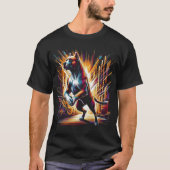 ドゴ・アルヘンティーノを愛する男性のためのトレンディーなTシャツ Tシャツ (正面)