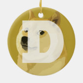 ドジェコインのクリスマス装飾 セラミックオーナメント (裏面)