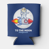 ドジェコインへムーンロケットマン宇宙Doge Crypto 缶クーラー (正面)