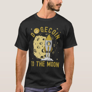 ドジェコインザムーン、ドージキッズ宇宙ロケット地下聖堂 Tシャツ