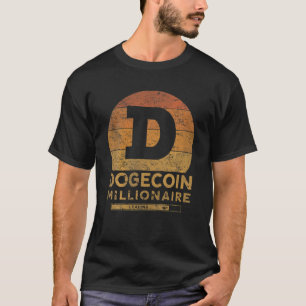 ドジェコインマイナーおもしろいドジェコインミリオネアヴィンテージ Tシャツ