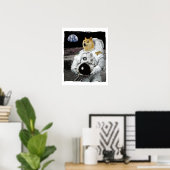 ドジェコイン宇宙飛行士 ポスター (ホームオフィス)