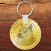 ドジェコイン暗号通貨 キーホルダー (正面)