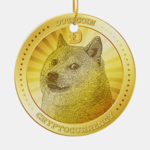 ドジェコイン暗号通貨 セラミックオーナメント