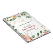 ドジャスティスフローラミカ6:8パーソナライズされた祈りの言葉 ノートブック (右側)