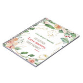 ドジャスティスフローラミカ6:8パーソナライズされた祈りの言葉 ノートブック (左側)