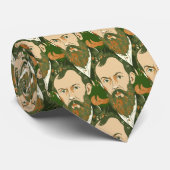 ドストエフスキーポートレートイエローデザイン ネクタイ (ロール)