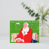 ドストエフスキーSanta ポストカード (スタンド正面)