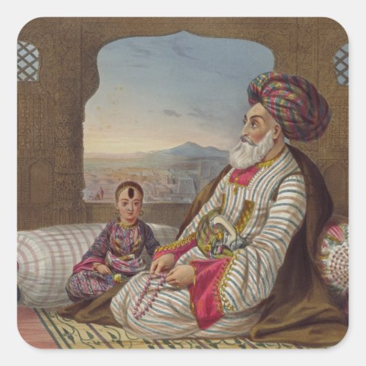 ドスト・マホメド（1793年～1863年）カウブル王とそのY王 スクエアシール (正面)