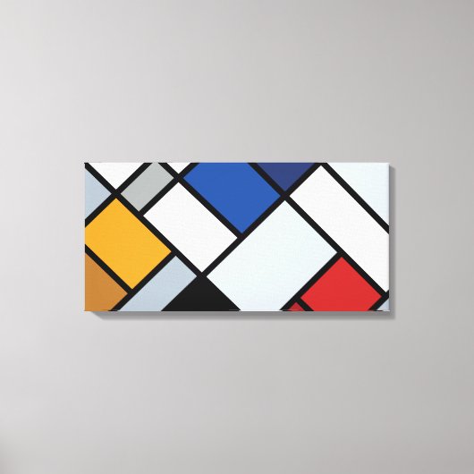 ドスバーグ – ディソンスのコントラ構成 キャンバスプリント (正面)