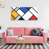 ドスバーグ – ディソンスのコントラ構成 キャンバスプリント (インサイチュ (リビング))