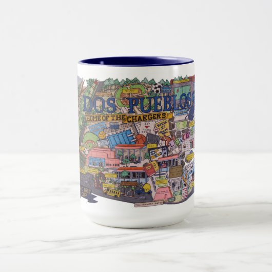 ドスプエブロス地図コーヒーマグ マグカップ (中央)