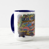 ドスプエブロス地図コーヒーマグ マグカップ (正面左)