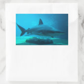 ドスメスジロザメ (Carcharhinus Obscurus)、ウシャカ 長方形シール (バッグ)