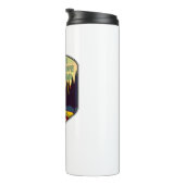 ドスEのスタイルでビールを持つアライグマ タンブラー (回転右)