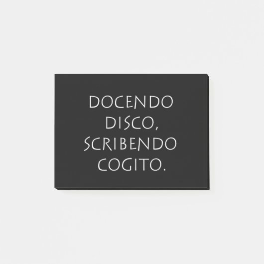 ドセンドディスコscribendo cogito ポストイット (正面)