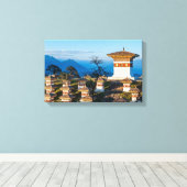 ドチュラ峠の夕日 – ヒマラヤのブータン キャンバスプリント (インサイチュ (ウッドフロア))