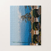 ドチュラ峠の夕日 – ヒマラヤのブータン ジグソーパズル (縦)