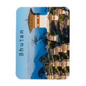 ドチュラ峠の夕日 – ヒマラヤのブータン マグネット (縦)